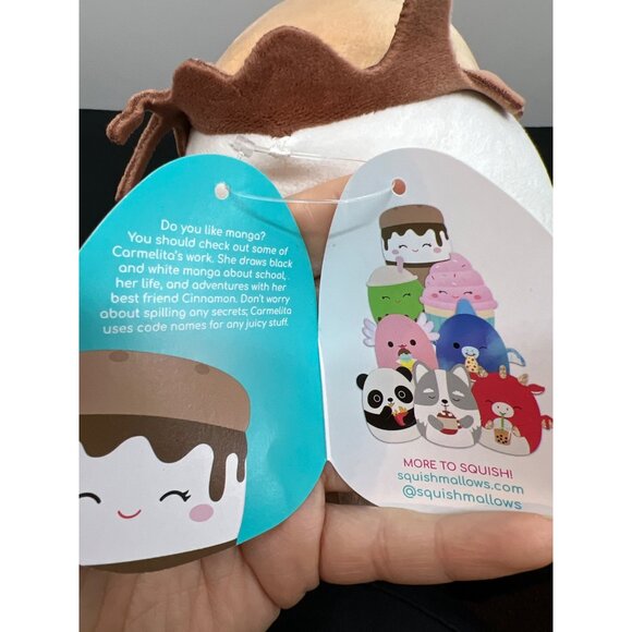 Original Squishmallows Carmelita The SMores Dessert Plush Toy 7" Beige & White - Picture 7 of 8